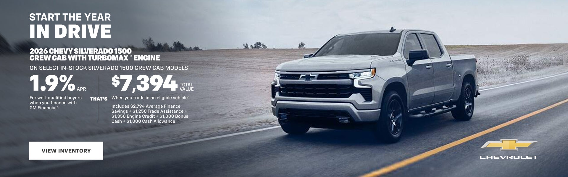 Chevy Silverado 1500 Crew Cab 2026 con motor TurboMax. En determinados modelos Silverado 1500 Crew C...